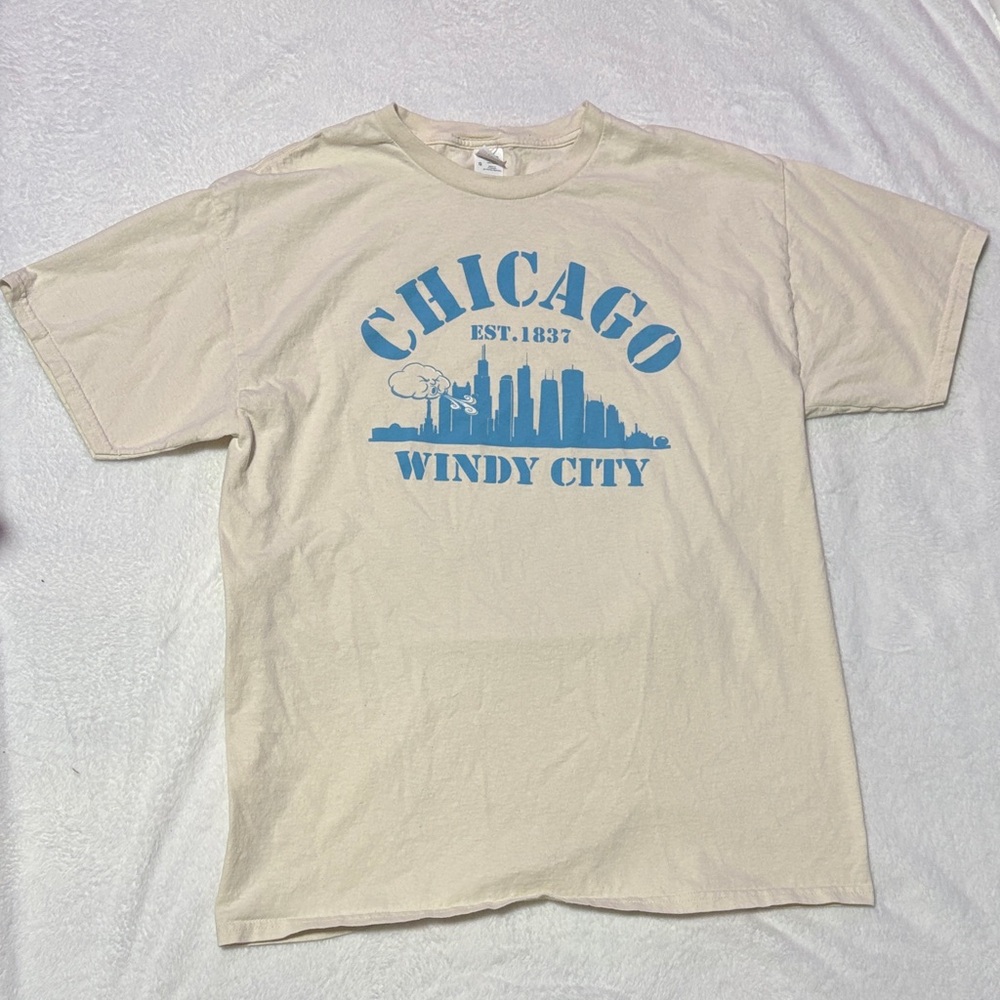 Chicago Windy City Beige T-Shirt